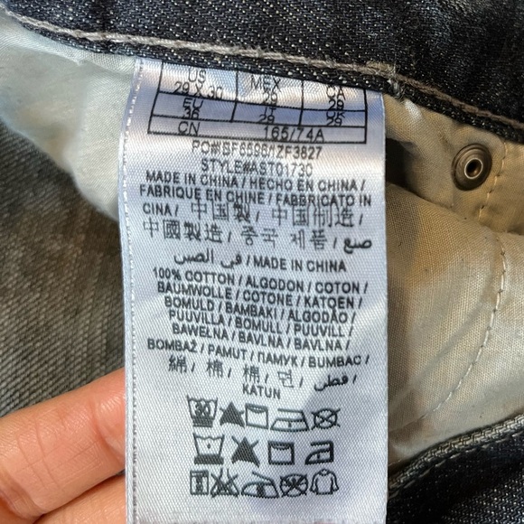 GUESS Vintage Slim Straight Del Mar Fit Jeans 29x30 Y2K Distressed - Picture 6 of 13